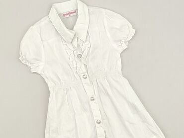 koszule z polaru: Shirt 5-6 years, condition - Very good, pattern - Without pattern, color - White