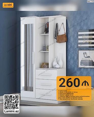 künc şkaf: Künc dəhliz dolabı – La Mini (Kod: 1719) - Model: Dəhliz Dolabı, künc — 1