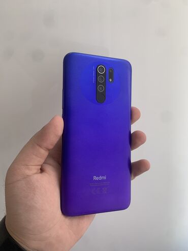 Xiaomi: Xiaomi Redmi 9, 64 GB, rəng - Göy, 
 Barmaq izi, Face ID