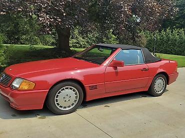 мерс 1990: Mercedes-Benz SL-Class: 1990 г., 3 л, Автомат, Бензин, Кабриолет — 1