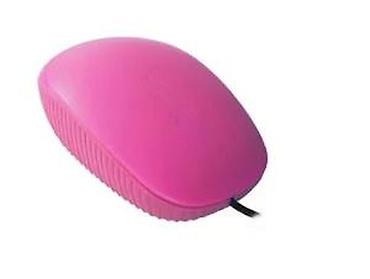 Kompjuterski miševi: Žičani optički miš – roze - Kompaktan dizajn sa simetričnom formom — 8