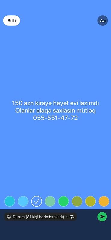 kirayə ev zabrat 1: Kirayə həyət evi axtarılır — aylıq 150 AZN büdcə. Tələblər: - Həyət — 1