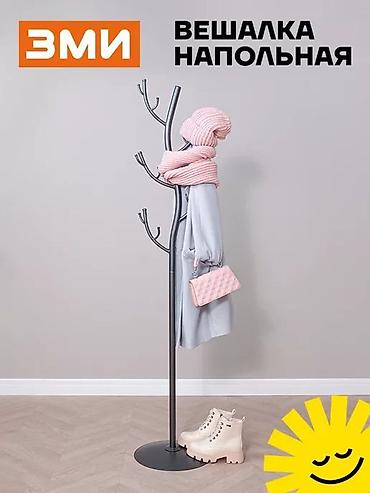 Вешалки: Напольная вешалка «Дерево» (металл) - Дизайн: ствол с ветвями — 16