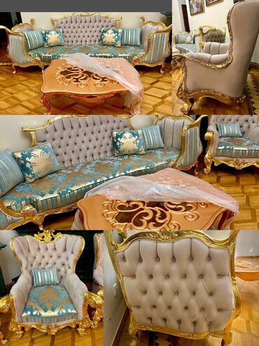 divan kreslo aliram: Новый, Классический диван, Журнальный стол, 2 кресла, Диван
