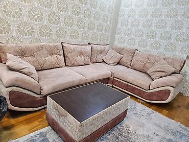 ucuz masa: Künc divan dəsti - Forma: L-şəkilli künc divan, geniş oturacaq sahəsi — 2