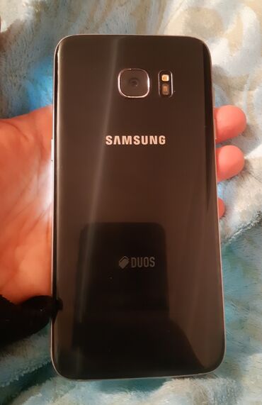 Samsung Galaxy S7 Edge, rəng - Qara, Qırıq, İki sim kartlı