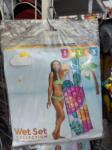 intex 2 44 x 76: Надувной матрас для плавания Intex Wet Set Collection. - Яркий дизайн — 1