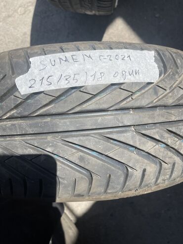 Шины: Шины 215 / 35 / R 18, Лето, Б/у, 1 шт, Легковые, Китай