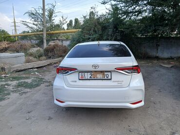 машина на свадьбу: Белый седан Toyota Corolla с элегантными линиями кузова и современным
