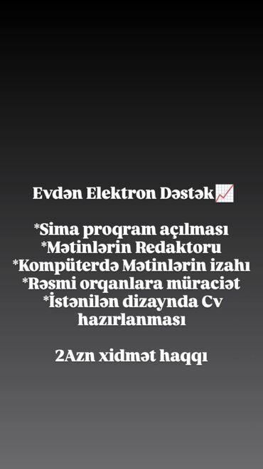 muhafize iş: Onlayn Xidmət
Mətin redaktor lalafo.az -da muhafize iş: Onlayn Xidmət
Mətin redaktor