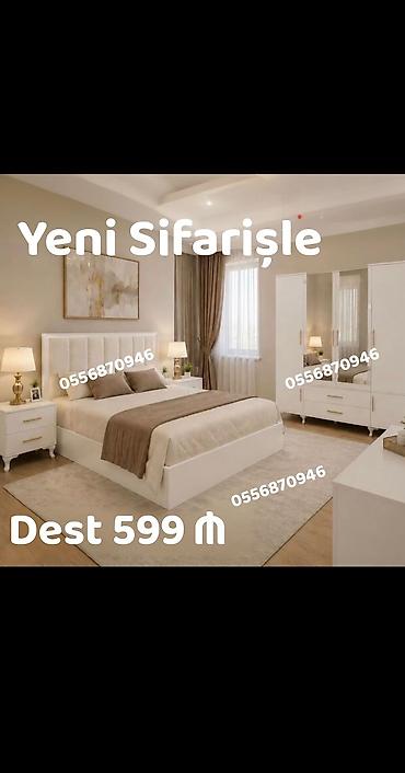 Yataq otağı dəstləri: Yataq otağı dəstləri – modern dizaynlı, funksional və zərif — 4