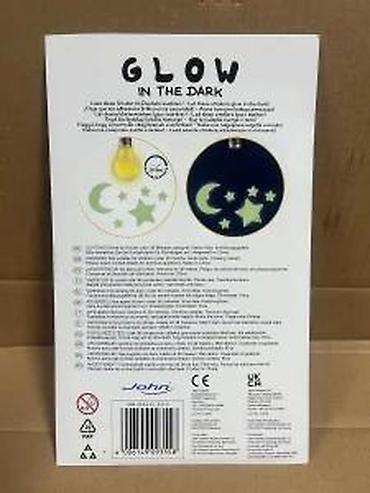 Kreativni setovi za decu: Sjajne nalepnice koje svetle u mraku – set Mesec i zvezde (13 kom) - — 8