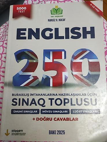 Testlər: Içi temizdir bezi yerler karandaşla işlənib Məhsul: “English 250 – — 1