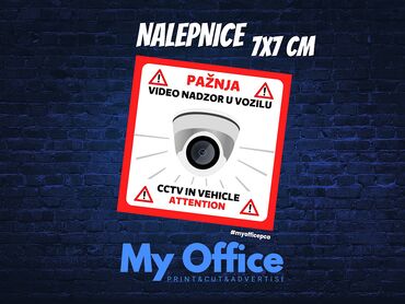 Advertising & Printing: Nalepnice VIDEO NADZOR U VOZILU! Ukoliko u Vašem taksiju,kombiju ili