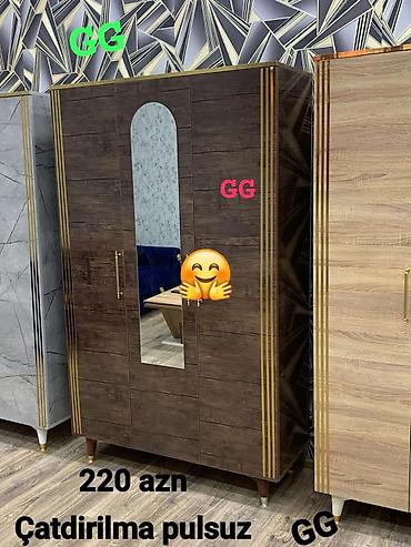 divarda kitab refi: Dolab yeni qarderob paltar dolabı güzgülü — 1