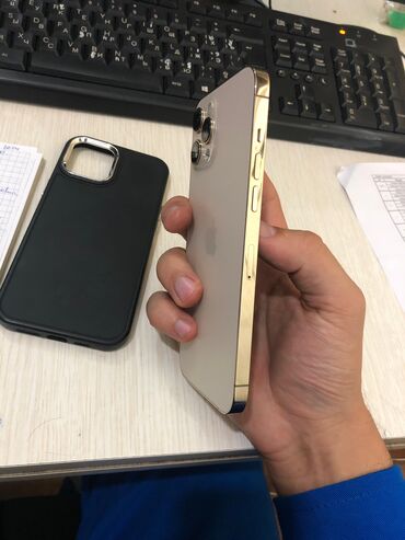 Apple iPhone: IPhone 12 Pro Max, 128 GB, Matte Gold, Face ID