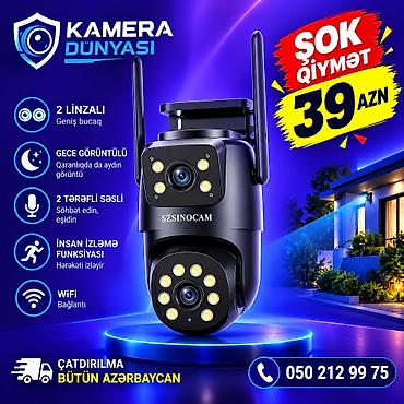 insta 360 one x2: Təhlükəsizlik kameraları 📹 SZSINOCAM 2 Linzalı Wi-Fi Təhlükəsizlik — 1