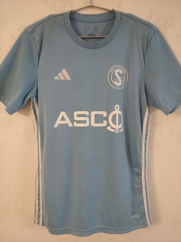 Рубашки: Мужская футболка, Adidas, L (EU 40), цвет - Голубой