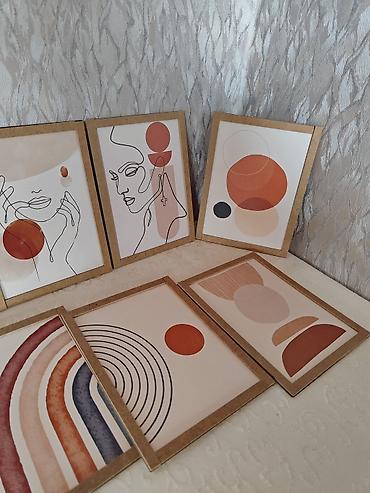 divar dekorları: Minimalist divar posteri – xətt sənəti kolleksiyası, sifariş üçün zəng — 6