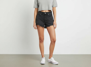 szorty jeansowe tommy hilfiger damskie: H&M, Szorty damskie, rozmiar S