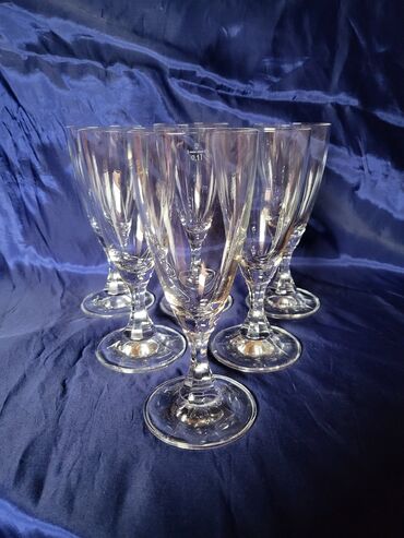 Čaše: Case nove za vino 70te,kristalno staklo Zapadna Nemacka. Case — 4