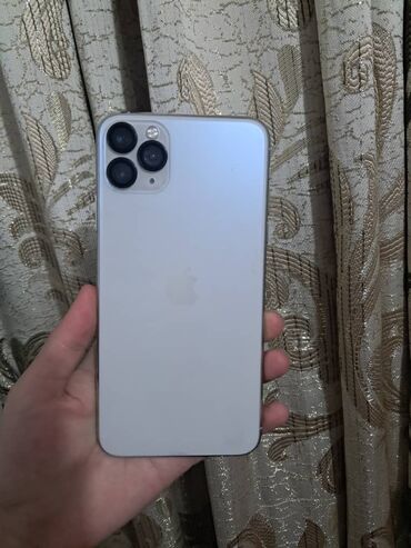 айфон 11 pro цена бишкек: IPhone 11 Pro Max, Колдонулган, 512 ГБ, Ак, Заряддоочу түзүлүш, Коргоочу айнек, Каптама