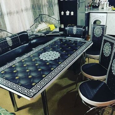 Divan və masa dəstləri: 🇹🇷Türk istehsalı Möhtəşəm ✨✨ Kuxna üçün stol stul dəsti 2 stul 1 — 8