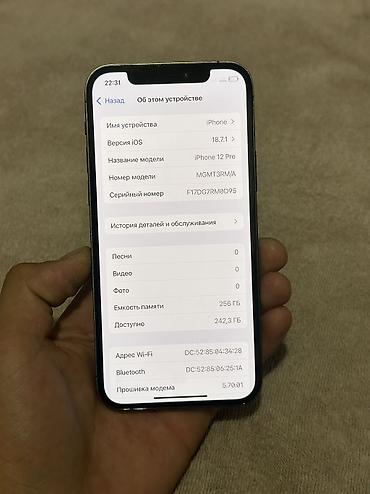 true: IPhone 12 Pro, Б/у, 256 ГБ, Blue Titanium, 79 % — 7