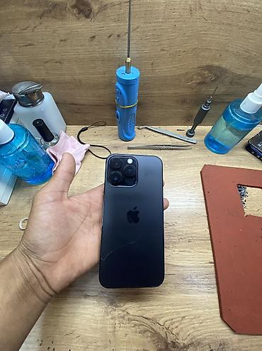 Мобильные телефоны: IPhone 14 Pro Max, Б/у, 256 ГБ, Black Titanium, Защитное стекло, Чехол, 100 % — 3