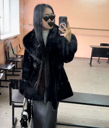 шубу из искусственного меха: Шуба, Кыска модель, L, S, M