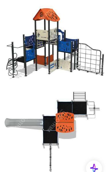 Digər biznes avadanlığı: Oyun Kompleksi – MAS-103 Uşaqlar üçün rəngarəng açıq hava oyun — 18