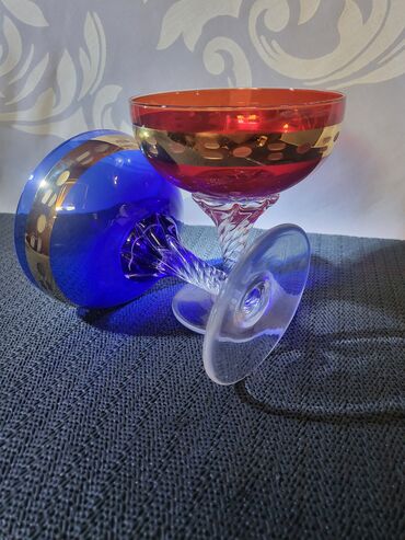 Ostali antikviteti: Case murano kristal,za zestoko pice 1950g+. Case su bez ostecenja,sve — 3