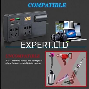 İnverterlər: Yeni Inverter, 300-700 Vt, 12 - 220 volt, Rayonlara çatdırılma, Ünvandan götürmə, Ödənişli çatdırılma — 30