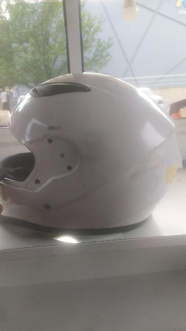 full face kask: 050 355 60 32 wp Tam üzlü motosiklet dəbilqəsi - Rəng: ağ, üzərində — 2