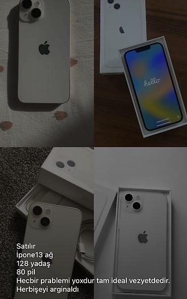 iphone arxa qapax: IPhone 13, 128 GB, Ağ — 1