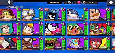 pultlu masin 07: Brawl Stars hesabı – güclü və zəngin kontentli oyun profili - Kupa — 5