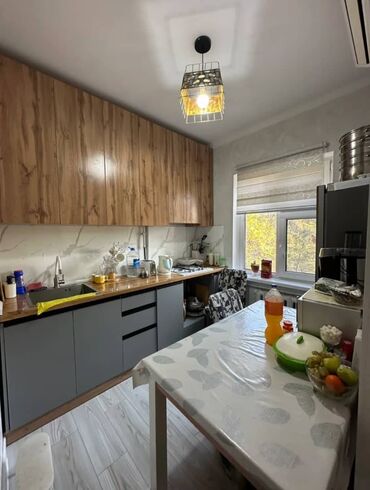 квартиры в токмоке: 2 комнаты, 50 м², 105 серия, 3 этаж, Евроремонт