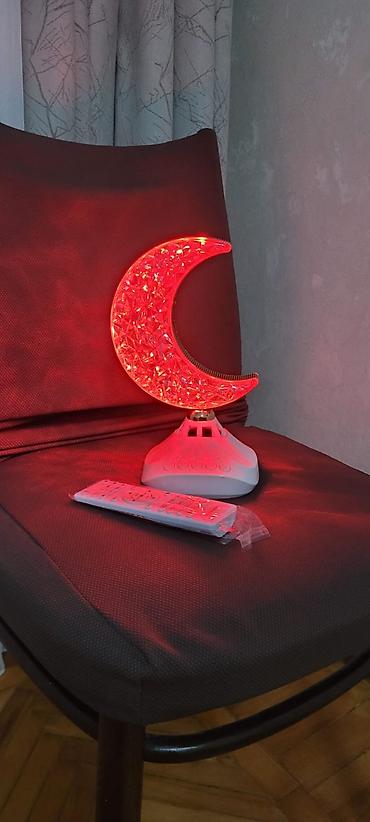 masaustu isiq: Aypara formalı LED masa lampası – pultla idarəetmə - Dizayn: Kristal — 3