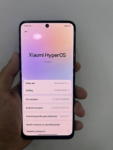 ps3 islenmis: Redmi Note 12, 256 GB, rəng - Mavi, Zəmanət, Sənədlərlə — 4