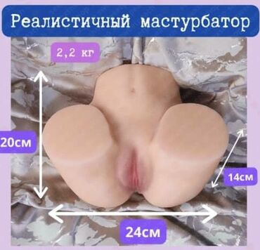мастурбат: Реалистичный мужской мастурбатор, секс кукла: вагина и анус 2 в 1