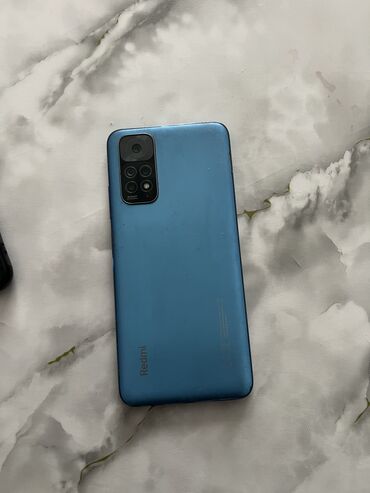 ми микс 4: Redmi, Redmi Note 11, Б/у, 128 ГБ, цвет - Голубой, 2 SIM