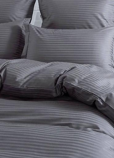 bed sheets: Постельное бельё сатин-жаккард, цвет графит - Комплектация — 3
