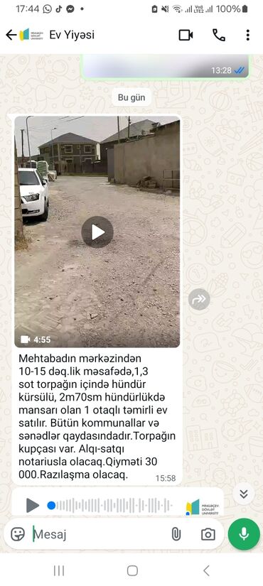 Həyət evləri və villalar: 1 otaqlı, 2 kv. m, Kredit yoxdur, Yeni təmirli