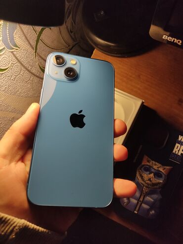 Apple iPhone: IPhone 13, 128 GB, Mavi, Zəmanət, Simsiz şarj, Face ID