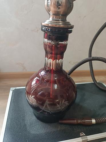 ev tapickalari: Naxışlı şişəli nargilə dəsti - Material: metal gövdə (mis-qızılı — 5