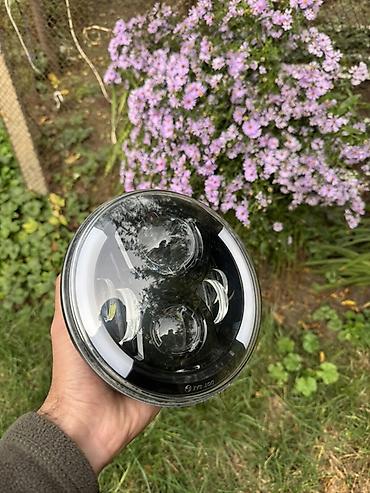 range rover satilir: Niva fara (wrangler) 7 düym yuvarlaq LED faralar dəsti - Ölçü: 7" — 2