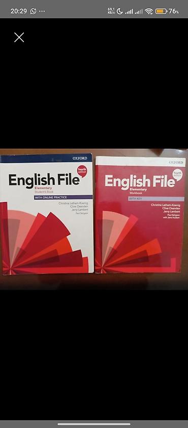 Tədris ədəbiyyatı: Hamısı ayrı-ayrılıqda 10 AZN. English File və Everyday expressions isə — 3