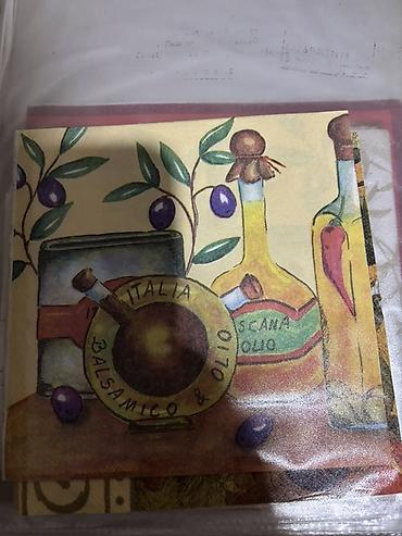 Kuhinjski tekstil: Dekorativne salvete za dekupaz razni motivi. - Set papirnih salveta — 21