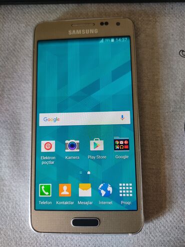 telefon mobil: Samsung Galaxy Alpha, 32 GB, rəng - Qızılı, Sensor