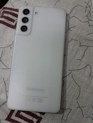 телефон samsung s21: Samsung S21 FE 5G, Б/у, 256 ГБ, цвет - Белый, 2 SIM